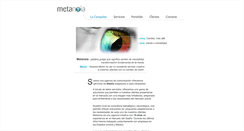 Desktop Screenshot of metanoia.com.mx